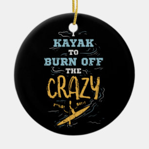 Kayaking Kayaker Keramisch Ornament