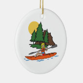 KAYAKING KERAMISCH ORNAMENT (Rechts)
