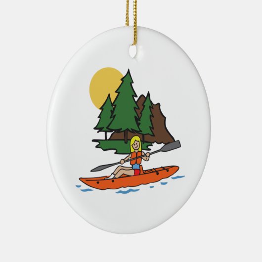 KAYAKING KERAMISCH ORNAMENT (Rechts)