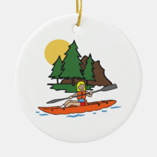 KAYAKING KERAMISCH ORNAMENT