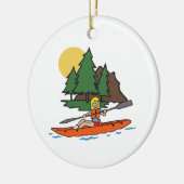 KAYAKING KERAMISCH ORNAMENT (Links)