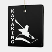 Kayaking Keramisch Ornament (Links)