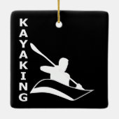 Kayaking Keramisch Ornament (Achterkant)