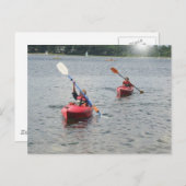 Kayaking Kinder Briefkaart (Voorkant / Achterkant)
