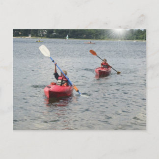 Kayaking Kinder Briefkaart