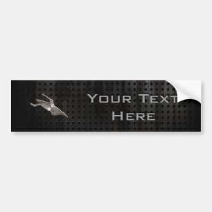 Kayaking; Koel zwart Bumpersticker