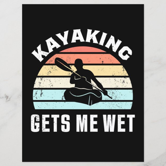 Kayaking laat me nat (Voorkant)