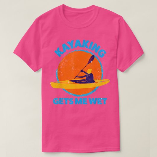 Kayaking laat me nat Funny Halloween kerstkay T-shirt (Design voorkant)
