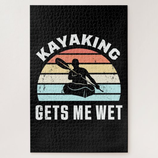 Kayaking laat me nat legpuzzel (Verticaal)