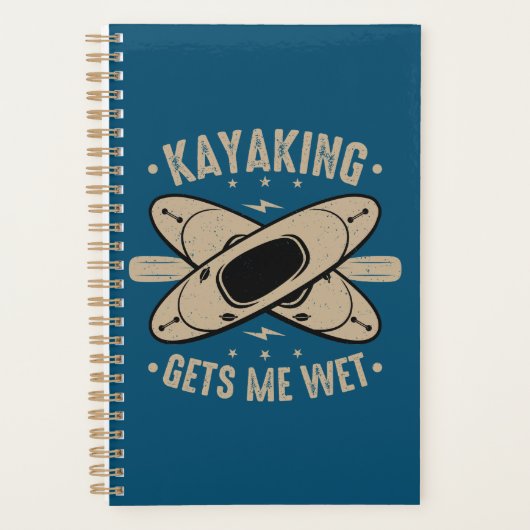 Kayaking laat me nat planner (Voorkant)