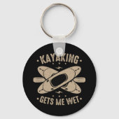 Kayaking laat me nat sleutelhanger (Voorkant)