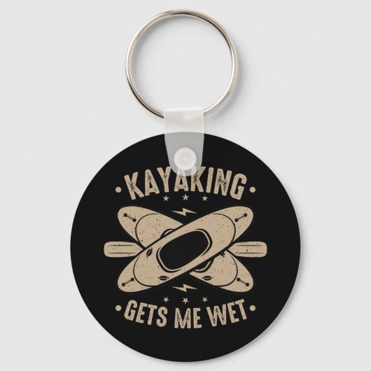 Kayaking laat me nat sleutelhanger (Voorkant)