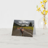 Kayaking Lapie; Gelukkige Verjaardag Kaart (Gele Bloem)