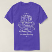 Kayaking Lover Funny Design for Gift 2 T-shirt (Design voorkant)