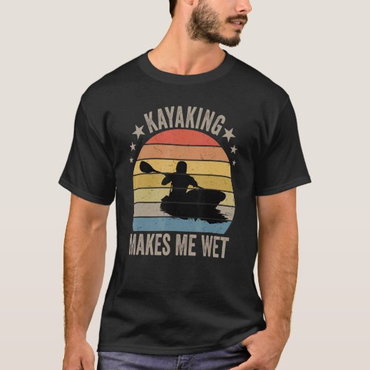 Kayaking maakt me nat t-shirt (Voorkant)