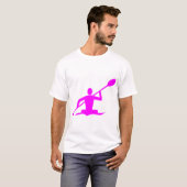 Kayaking - Magenta T-shirt (Voorkant volledig)