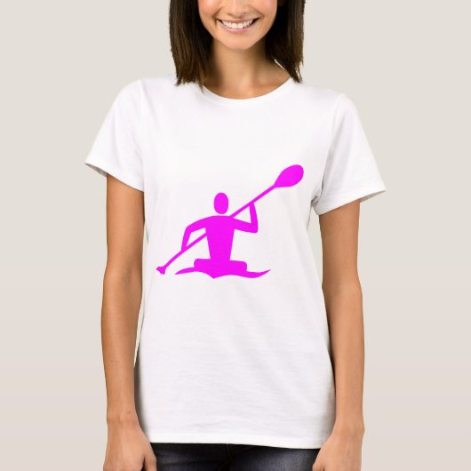 Kayaking - Magenta T-shirt (Voorkant)