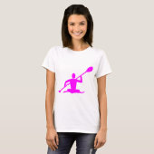 Kayaking - Magenta T-shirt (Voorkant volledig)