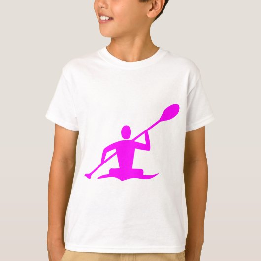 Kayaking - Magenta T-shirt (Voorkant)