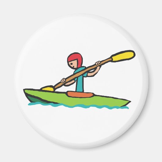 Kayaking Magneet (Voorkant)