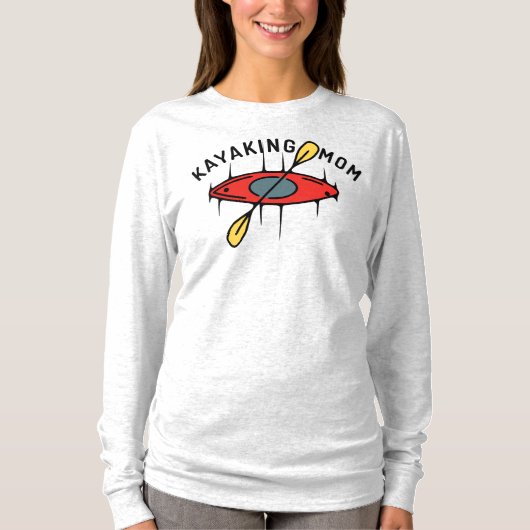 Kayaking mama t-shirt (Voorkant)