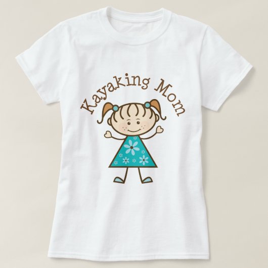 Kayaking mama t-shirt (Design voorkant)