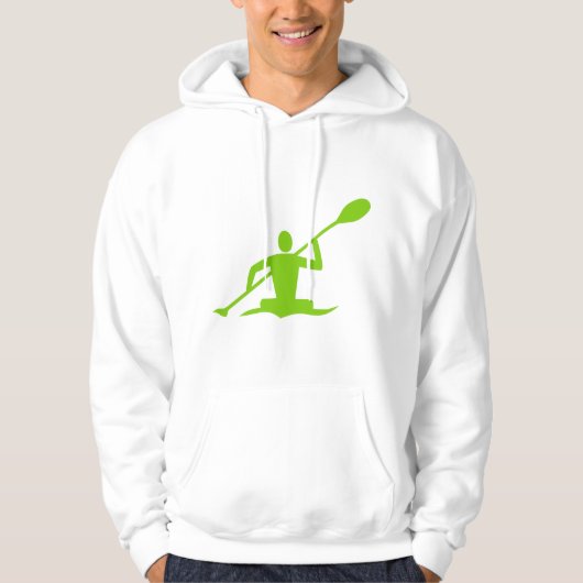 Kayaking - Martian Green Hoodie (Voorkant)