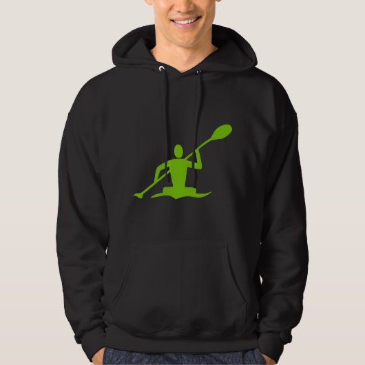 Kayaking - Martian Green Hoodie (Voorkant)