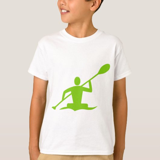 Kayaking - Martian Green T-shirt (Voorkant)