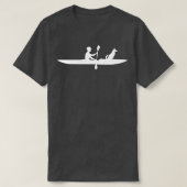 Kayaking met hond Funny Kayak Lover Gift Idea T-shirt (Design voorkant)