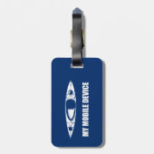 Kayaking, Mijn mobiel apparaat Bagagelabel (Achterkant verticaal)