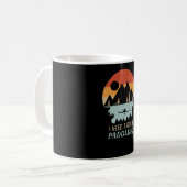 Kayaking Mountains Retro Koffiemok (Voorkant links)