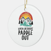 Kayaking Nature Retro Keramisch Ornament (Links)