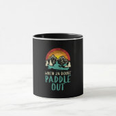 Kayaking Nature Retro Mok (Midden)