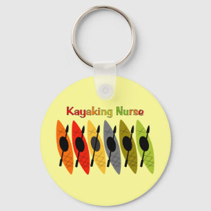 Kayaking Nurse T-Shirts en Gifts Sleutelhanger