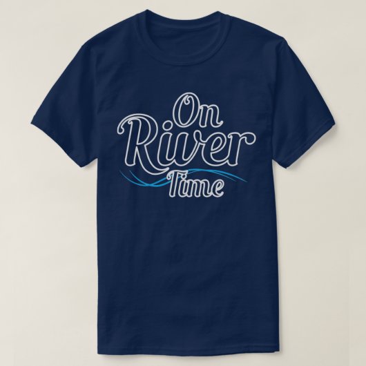 Kayaking On River Time T-shirt (Design voorkant)