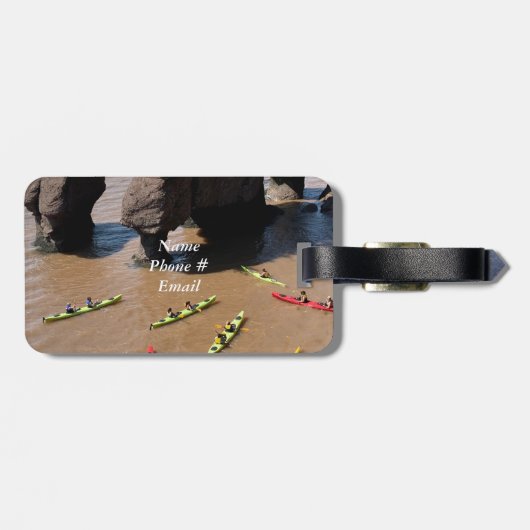 Kayaking on the Atlantic Ocean Bagagelabel (Achterkant horizontaal)