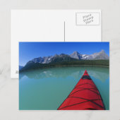 Kayaking on Waterfowl Lake onder Howse Peak Briefkaart (Voorkant / Achterkant)