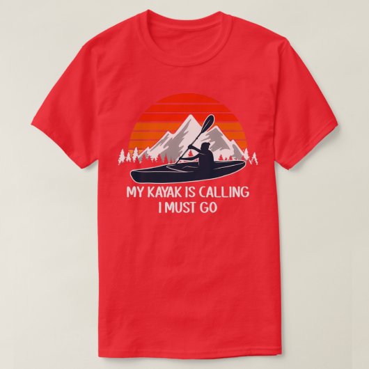 Kayaking Paddle Rowing 2 T-shirt (Design voorkant)