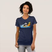 Kayaking Panda T-shirt (Voorkant volledig)