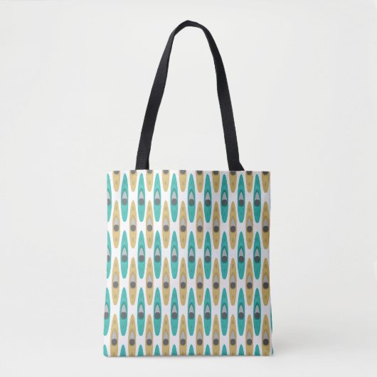 Kayaking Pattern Tote Bag (Voorkant)