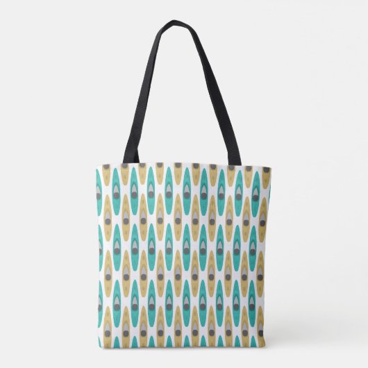 Kayaking Pattern Tote Bag (Achterkant)