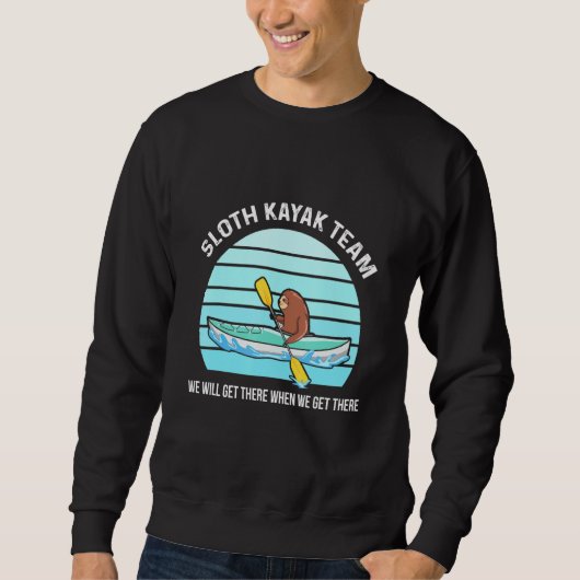 Kayaking Quote voor de rivier de Kayaker Trui (Voorkant)