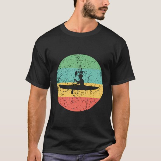 Kayaking Retro Kayak T-shirt (Voorkant)