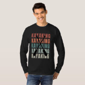  Kayaking Retro Kayaking Paddle Lover T-shirt (Voorkant volledig)