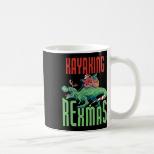 Kayaking Rexmas T-rex Dinosaur Kerstvakantie K Koffiemok