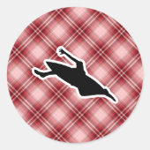 Kayaking Ronde Sticker (Voorkant)