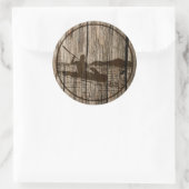 Kayaking Ronde Sticker (Tas)