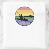 Kayaking Ronde Sticker (Tas)