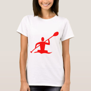 Kayaking - rood t-shirt